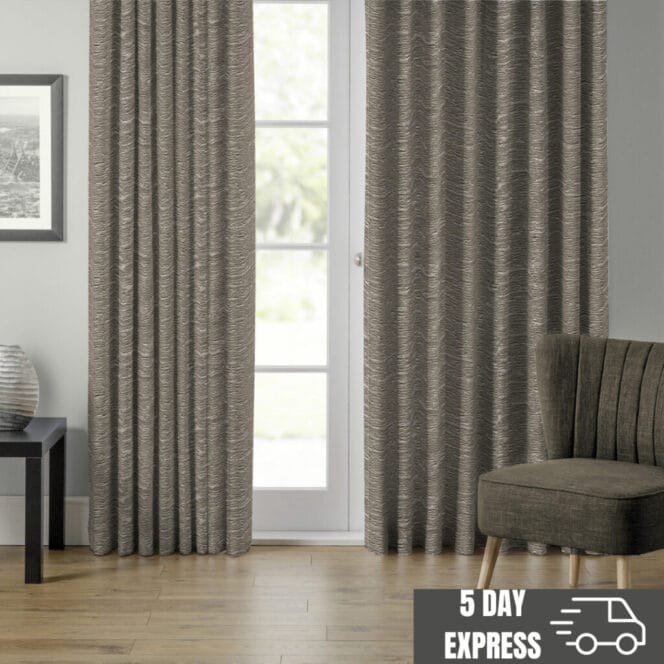 Express brown curtains