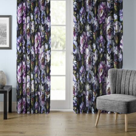 Secret Oasis Ultra Violet Curtains