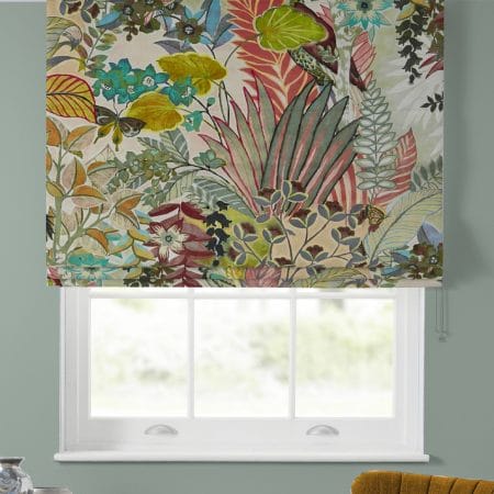 Hidden Paradise Pastel Roman Blind