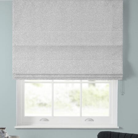 Rosecliff Silver Roman Blind
