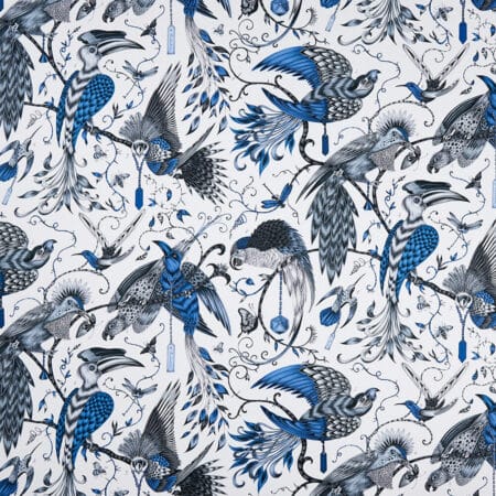 Emma J Shipley Audubon Blue Fabric