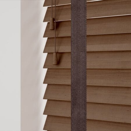 Auburn Wooden Blind with Coffee Tapes