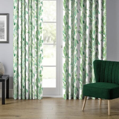 Sanderson Calathea Botancial Green Curtains