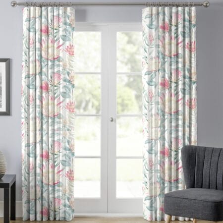 Sanderson King Protea Orchid Curtains