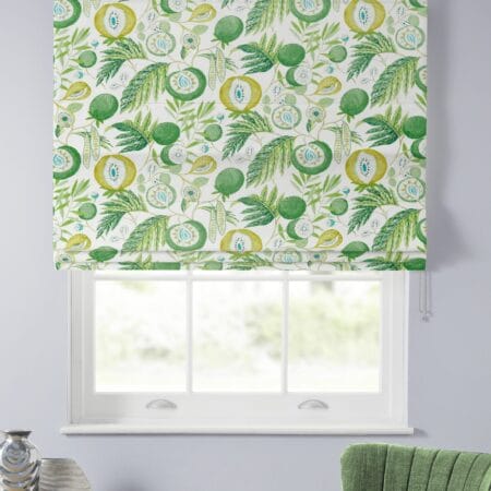 Sanderson Jackfruit Botanical Green Roman Blind