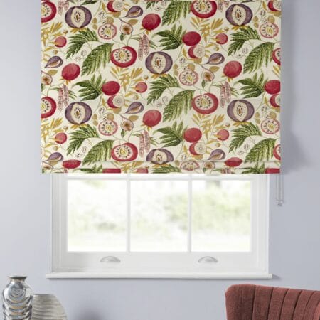 Sanderson Jackfruit Olive Roman Blind