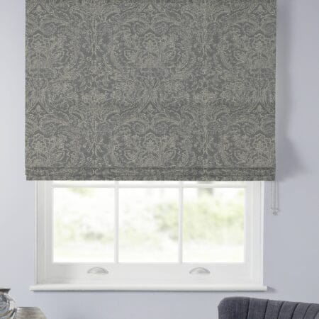 Sanderson Courtney Damask Fig Roman Blind