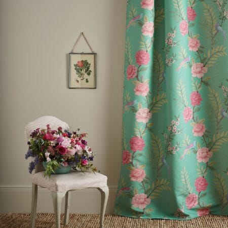 Sarah Hardaker Chinoiserie Peapod Curtains