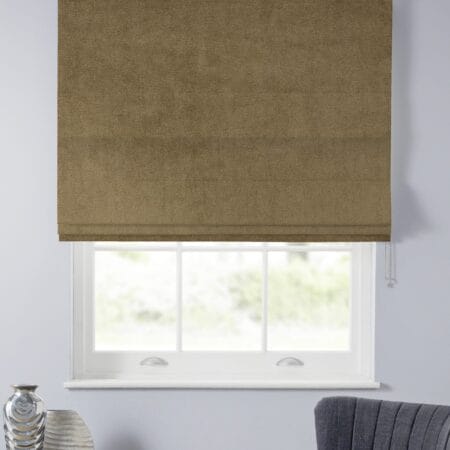 Velour Cocoa Roman Blind