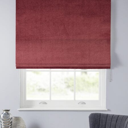 Velour Damson Roman Blind