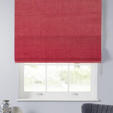 Velour Fuschia Roman Blind