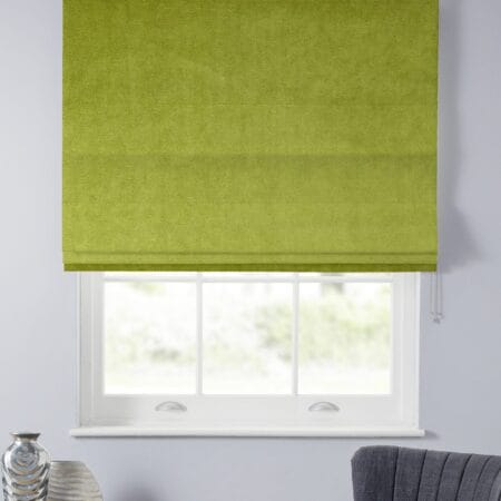 Velour Grass Roman Blind