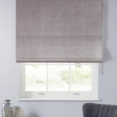 Velour Heather Roman Blind