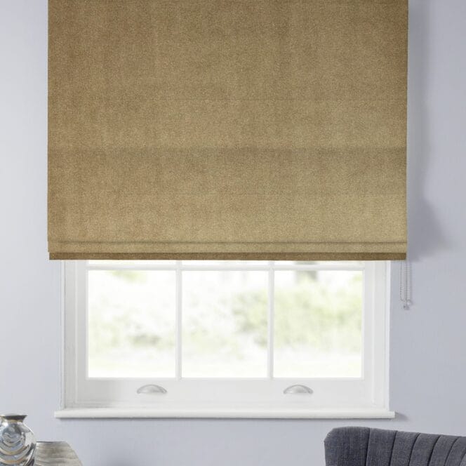 Velour Mink Roman Blind