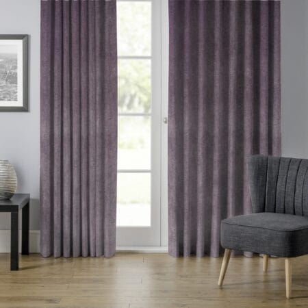 velour mulberry curtain