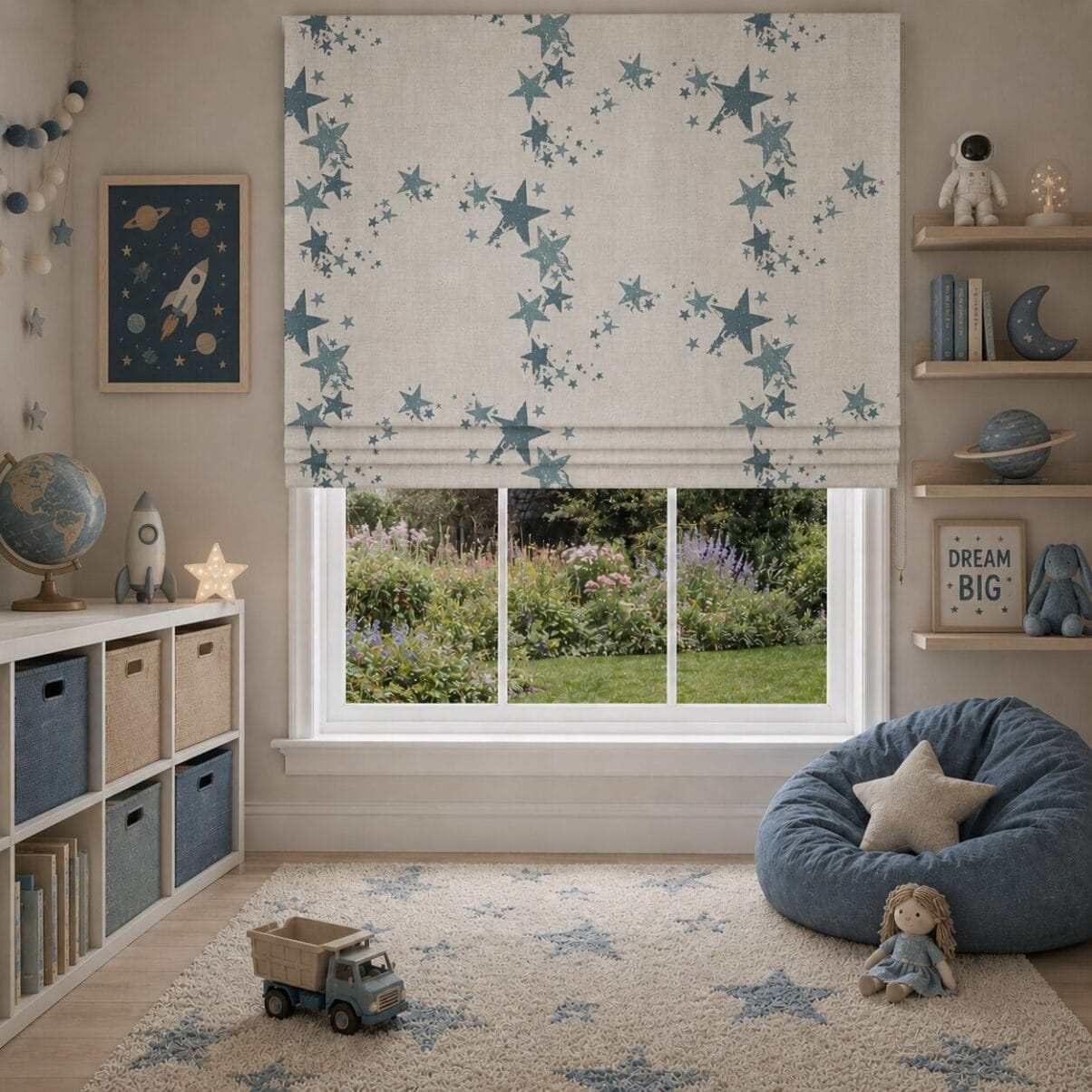 Barneby Gates All Star Gunmetal Roman Blind Barneby Gates All Star Gunmetal Roman Blind
