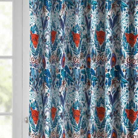 Emma J Shipley Amazon Blue Curtains