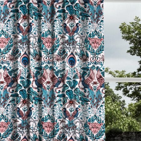 Emma J Shipley Amazon Pink Curtains