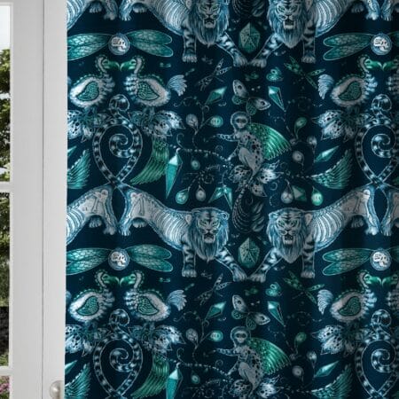 Emma J Shipley Extinct Navy Curtains
