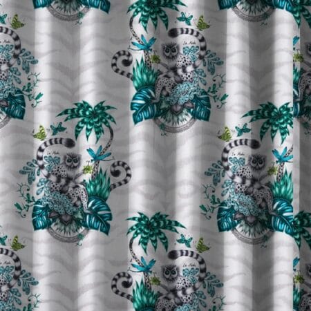 Emma J Shipley Lemur Jungle Curtains