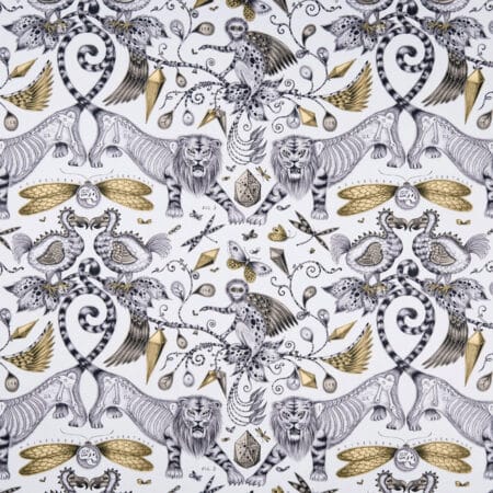 Emma J Shipley Extinct Gold Fabric Emma J Shipley Extinct Gold Fabric