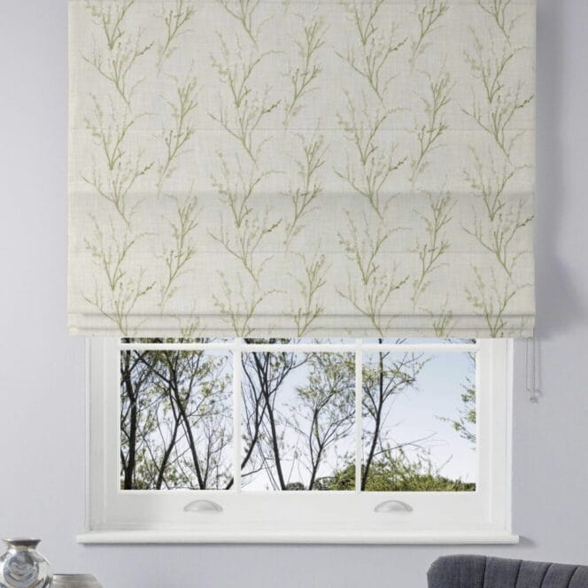 Laura Ashley Pussy Willow Embroidery Hedgerow Roman Blind