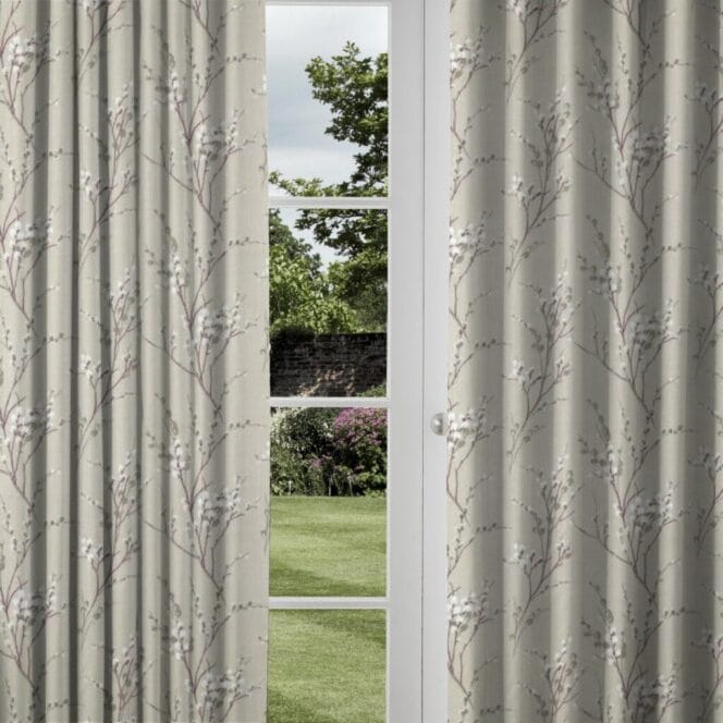 Laura Ashley Pussy Willow Natural Curtains