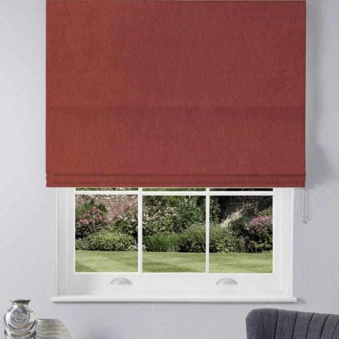 Laura Ashley Swanson Crimson Roman Blind