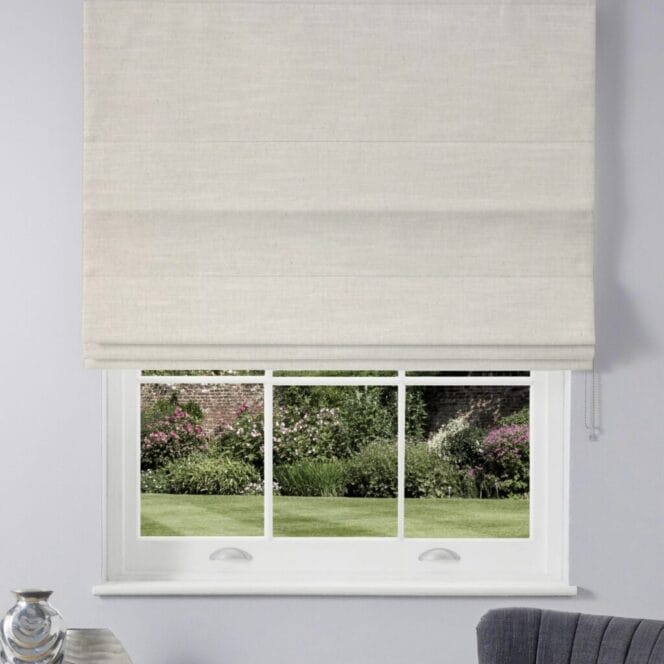 Laura Ashley Swanson Dove Grey Roman Blind