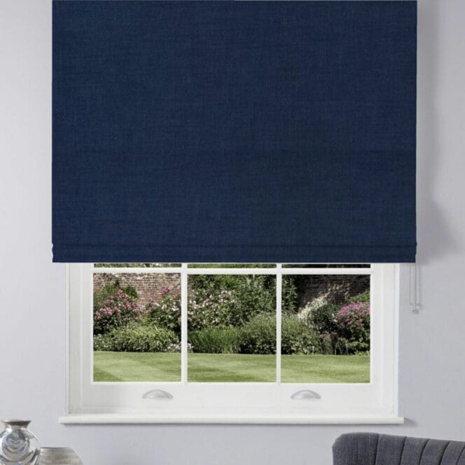 Laura Ashley Swanson Midnight Roman Blind