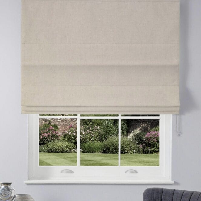 Laura Ashley Swanson Oyster Roman Blind