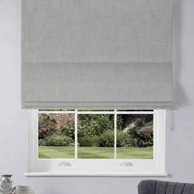 Laura Ashley Swanson Steel Roman Blind