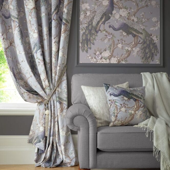 Laura Ashley belvedere velvet iris Curtains