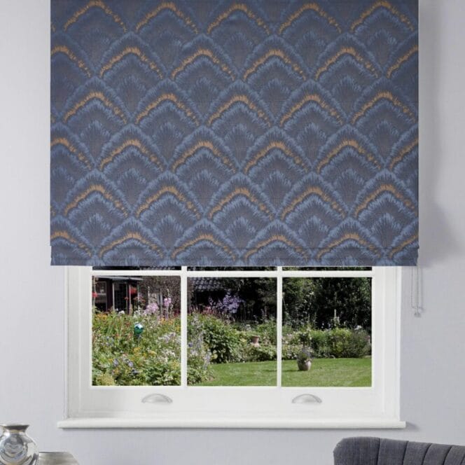 Assam Indigo Roman Blind