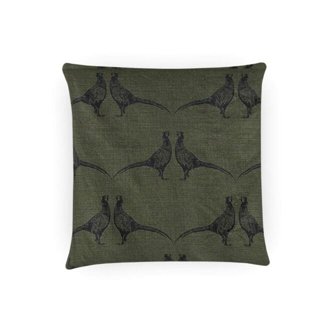 Barneby Gates Pheasant camo green cushion