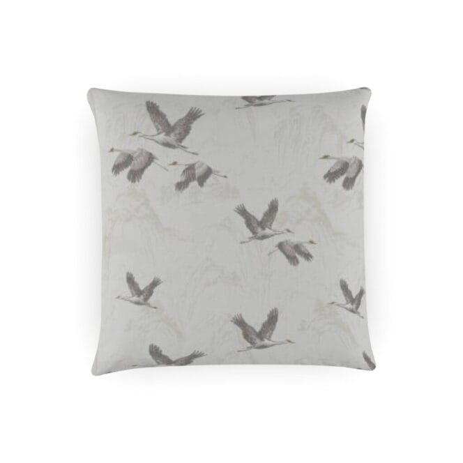 Laura Ashley Animalia Embroidered Dove Grey Cushion