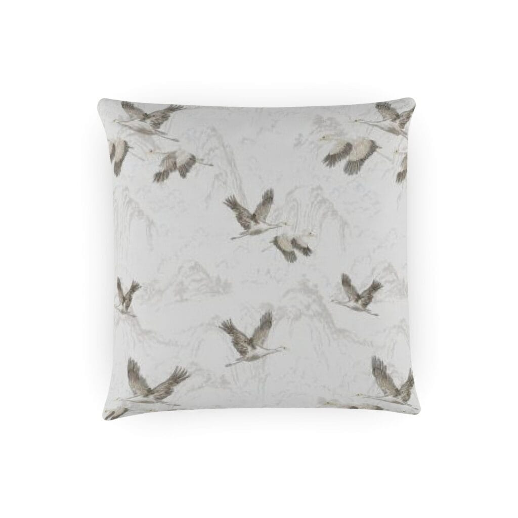 Laura Ashley Animalia Embroidered Silver Cushion Laura Ashley Animalia Embroidered Silver Cushion