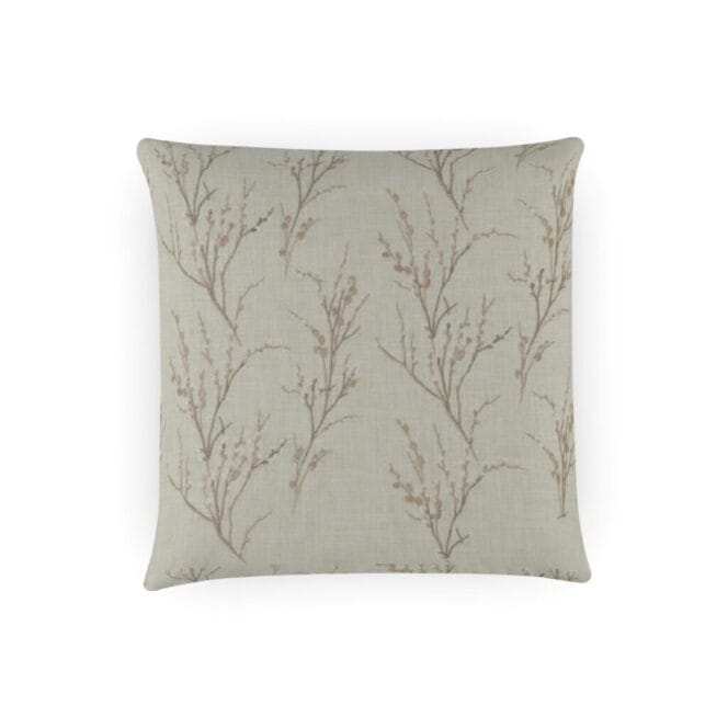 Laura Ashley Pussy Willow Embroidery Blush Cushion