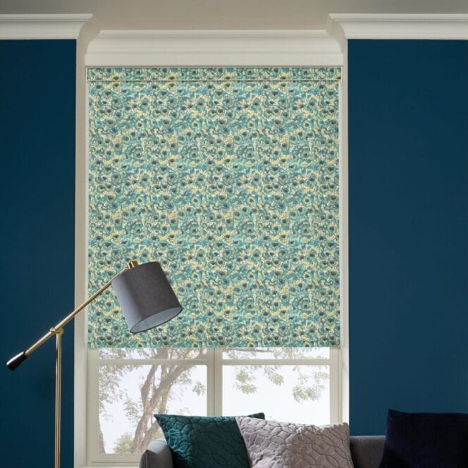 Peacock Feather Blackout Rollerblind