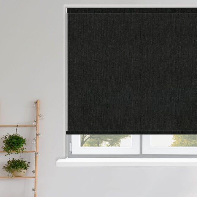 Twill Charcoal Roller Blind