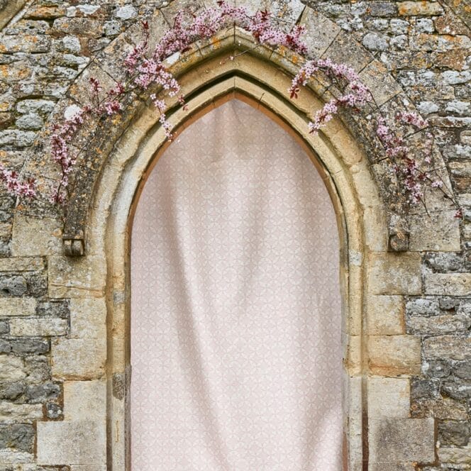 barneby gates star tile pink curtain