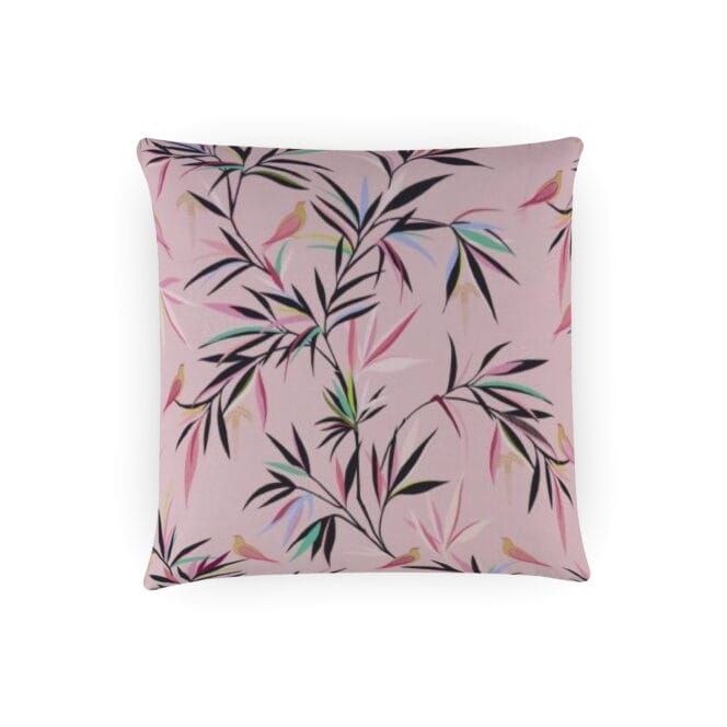 Sara Miller Bamboo Sateen Soft Pink Cushion