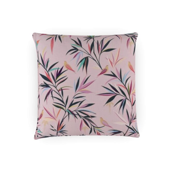 Sara Miller Bamboo Velvet Soft Pink Cushion