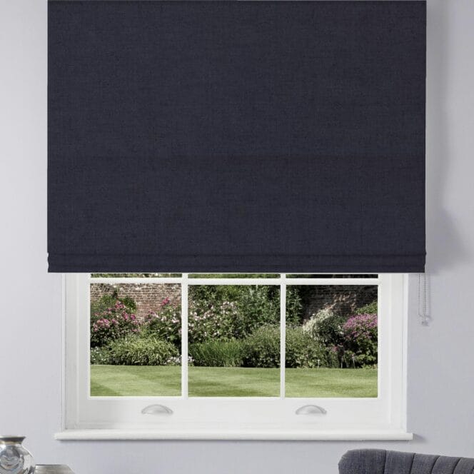 Sara Miller Saluzzo Deep Navy Roman Blind