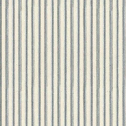 Ian Mankin Ticking Stripe Silver Fabric