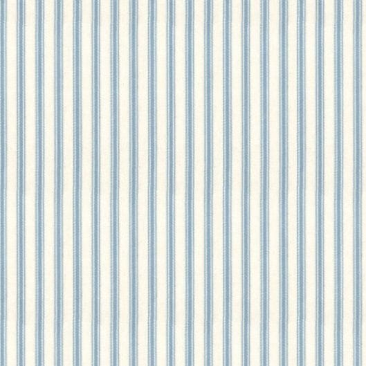 Ian Mankin Ticking Stripe Sky Fabric