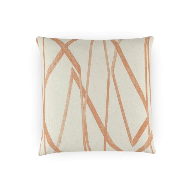 harlequin sumi linen copper cushion