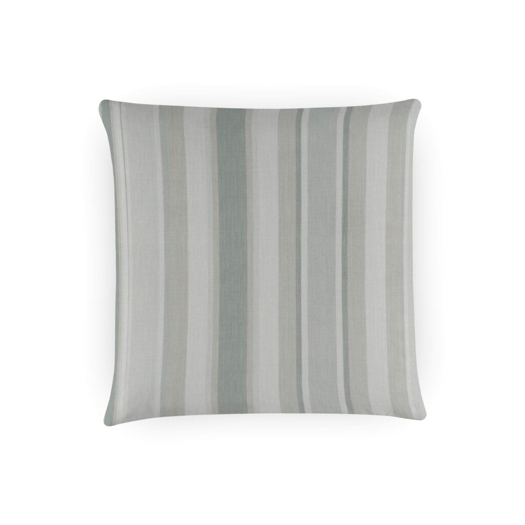 Laura Ashley Awning Stripe Smoke Green Cushion