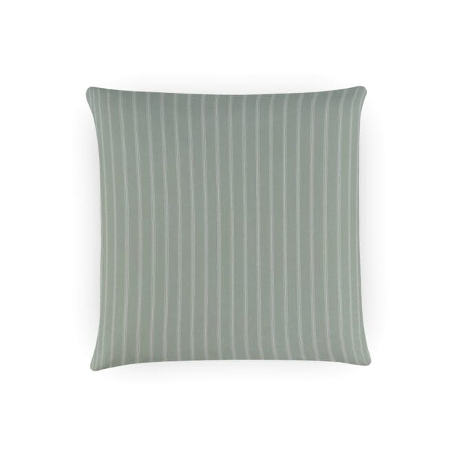 Laura Ashley Burnsall Stripe Smoke Green Cushion