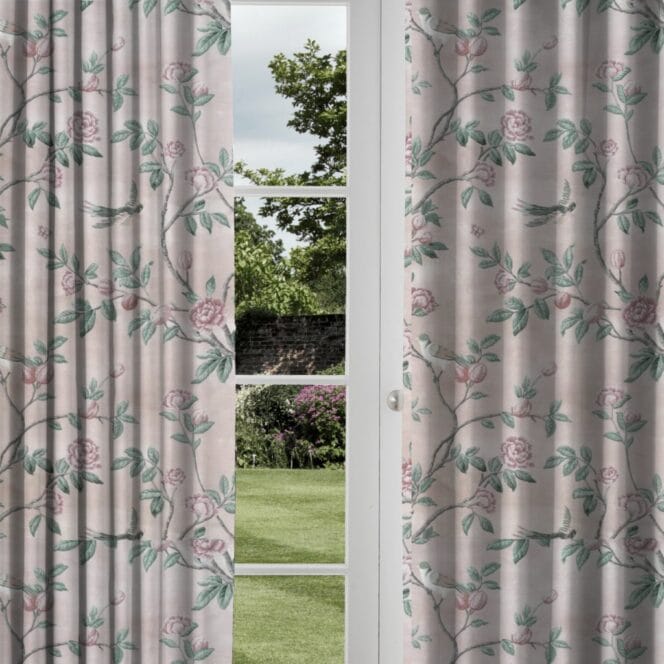 Laura Ashley Eglantine Blush Curtains | Sewing House